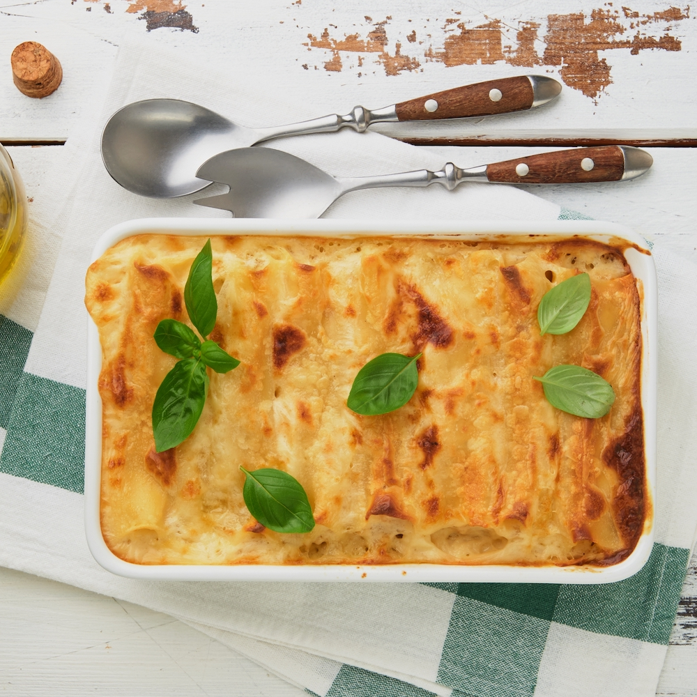 Canelones de pollo