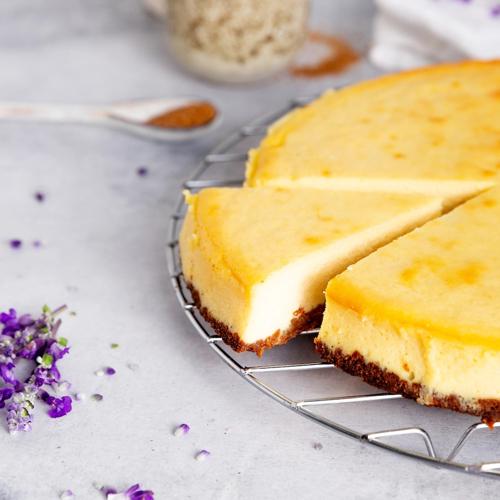 Tarta de queso en freidora de aire